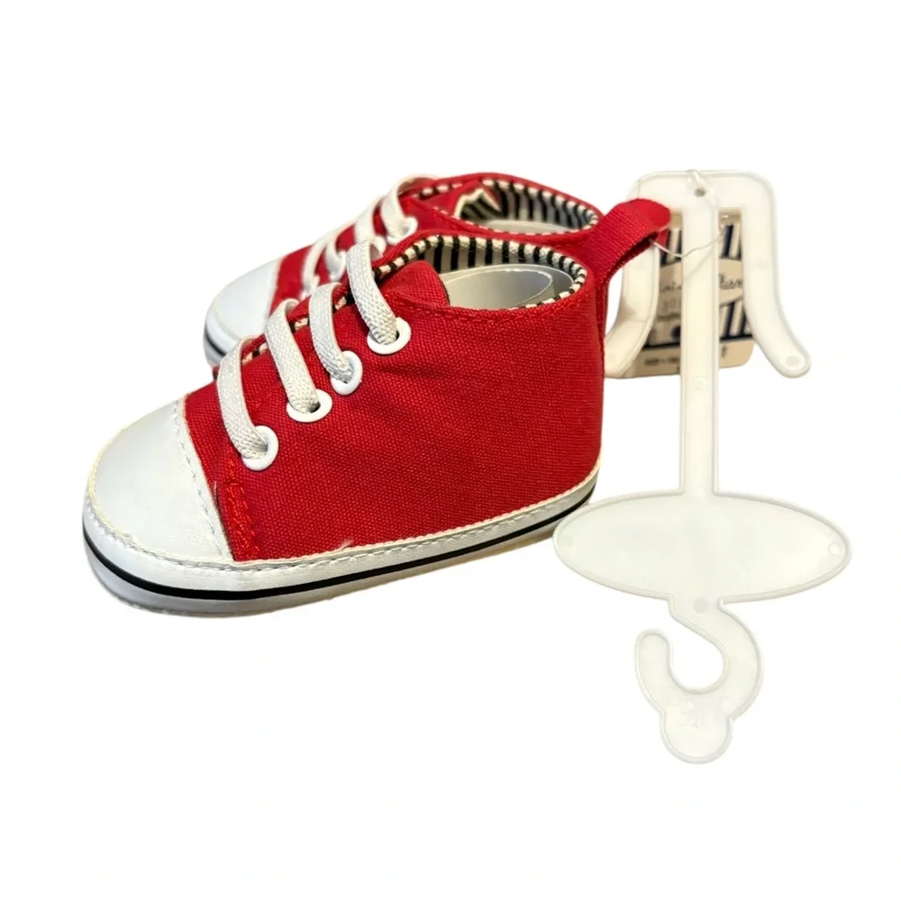 Rising Star Size‎ 1 Baby Crib Shoes Sneakers Red New